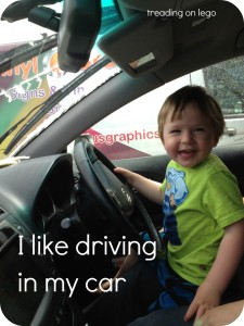 toddler driving!
