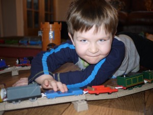playing trains