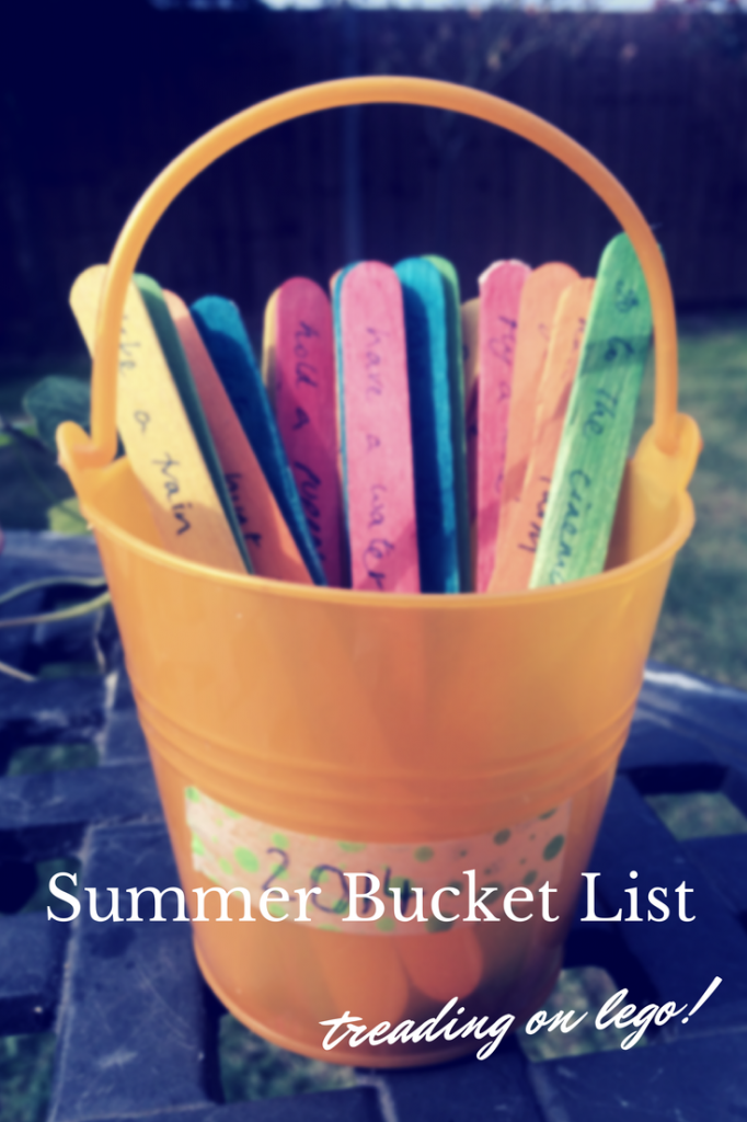 Summer bucket list - treading on lego