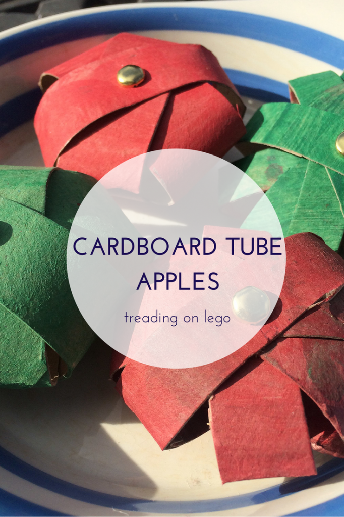 cardboard tube apples 