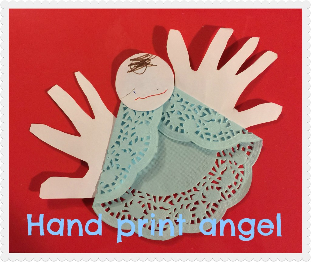hand print angel