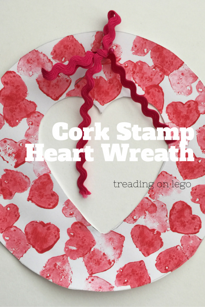 Cork Stamp Heart Wreath