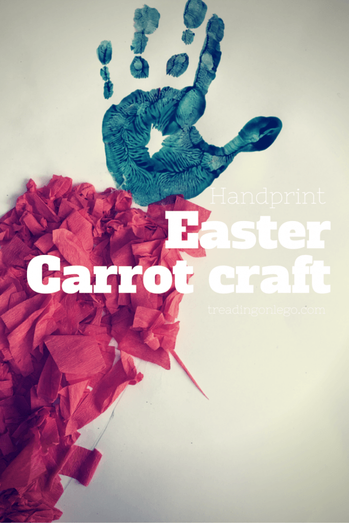 Handprint Easter carrot craft