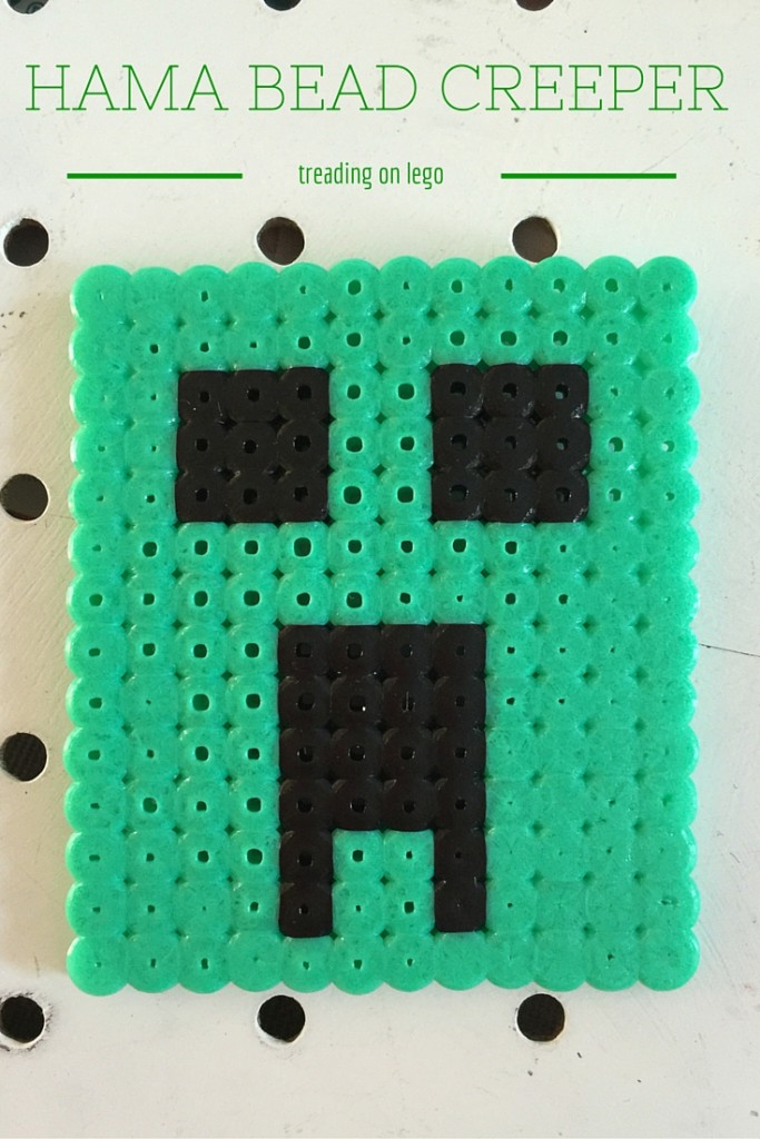hama bead creeper from Minecraft