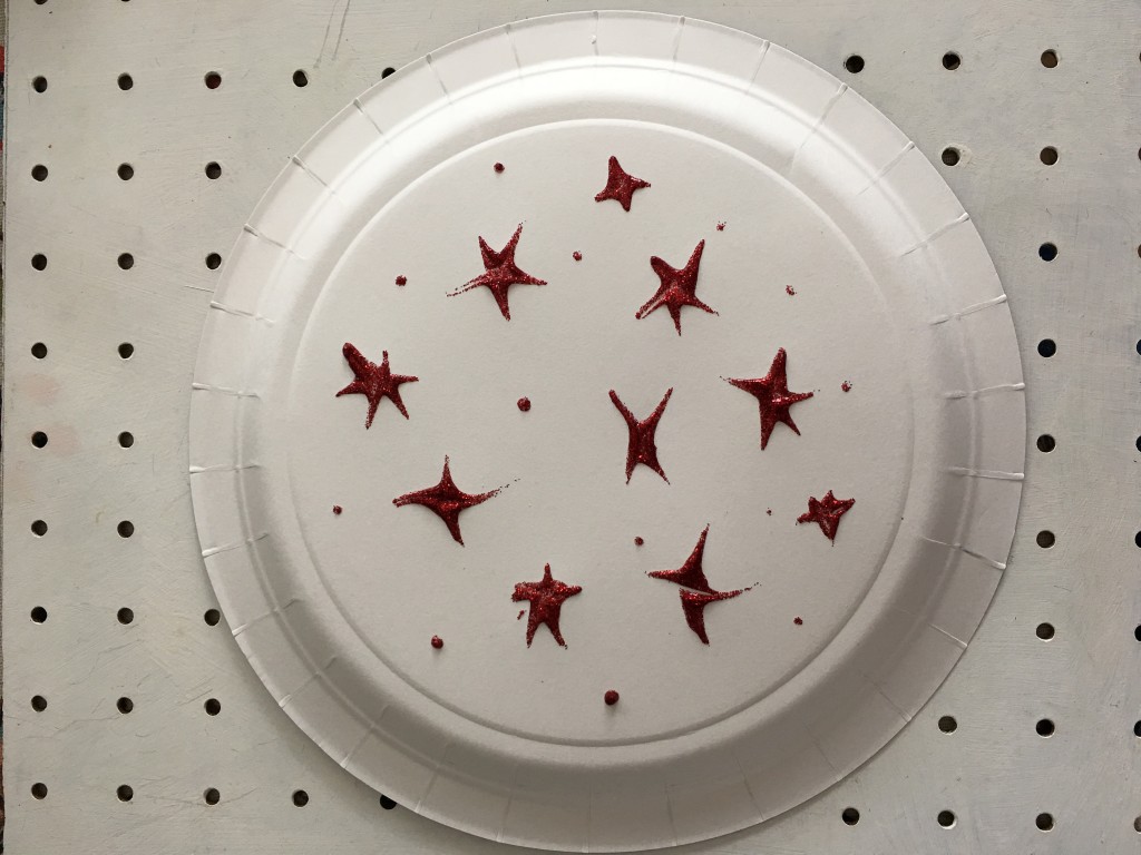Paper plate fireworks