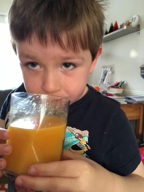 James and the Giant Peach Juice