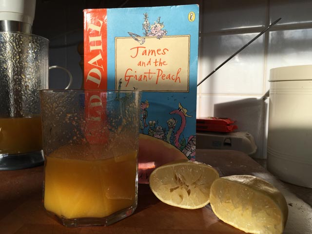 James and the Giant Peach Juice