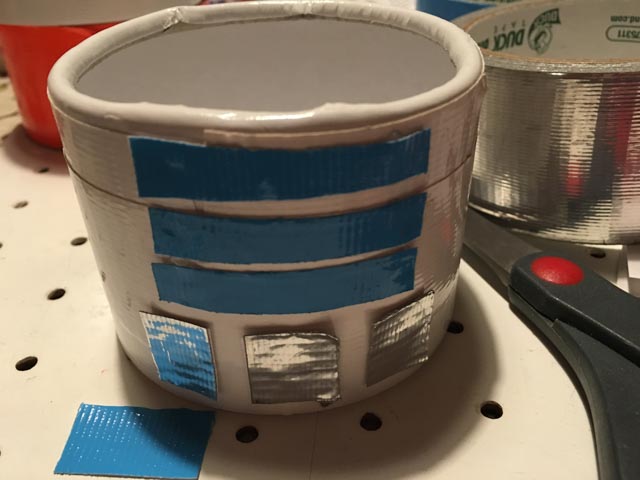 Duck Tape R2D2 container
