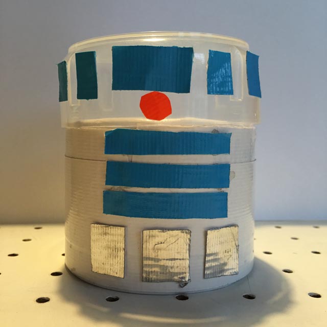 R2D2 Duck Tape container