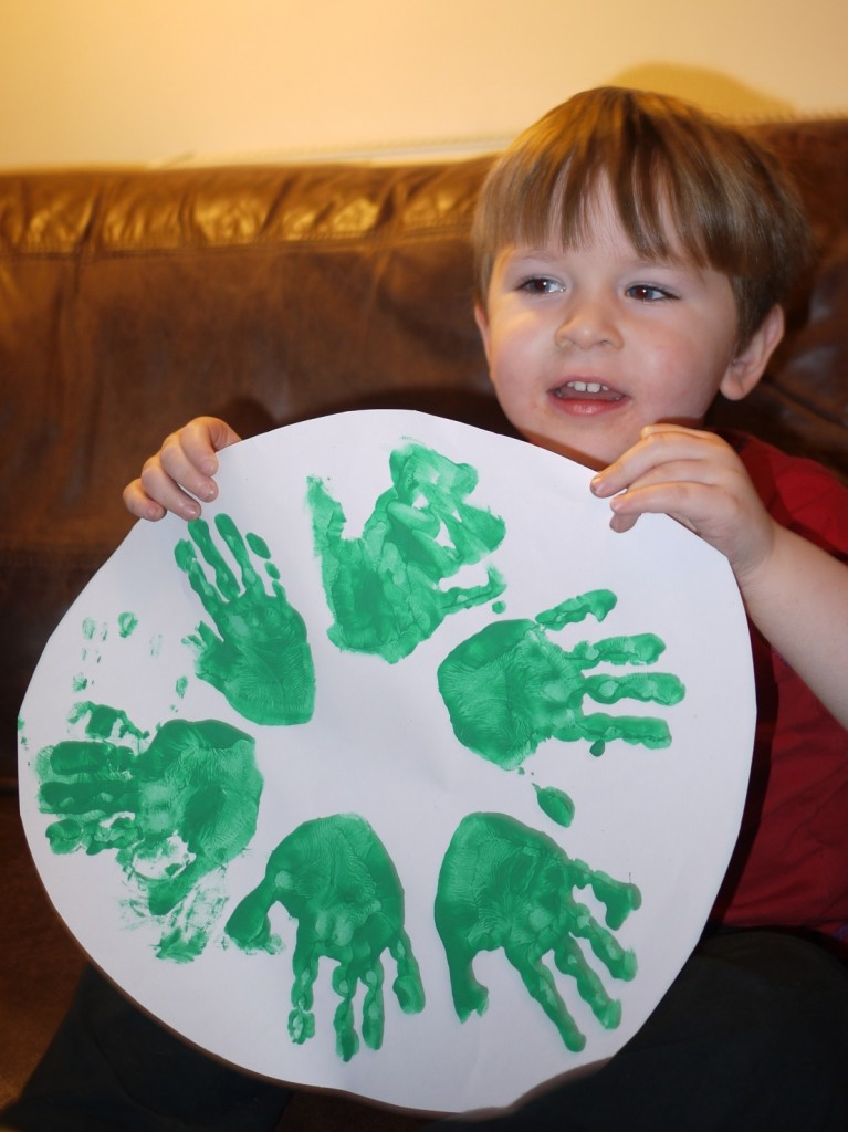 Handprint wreath