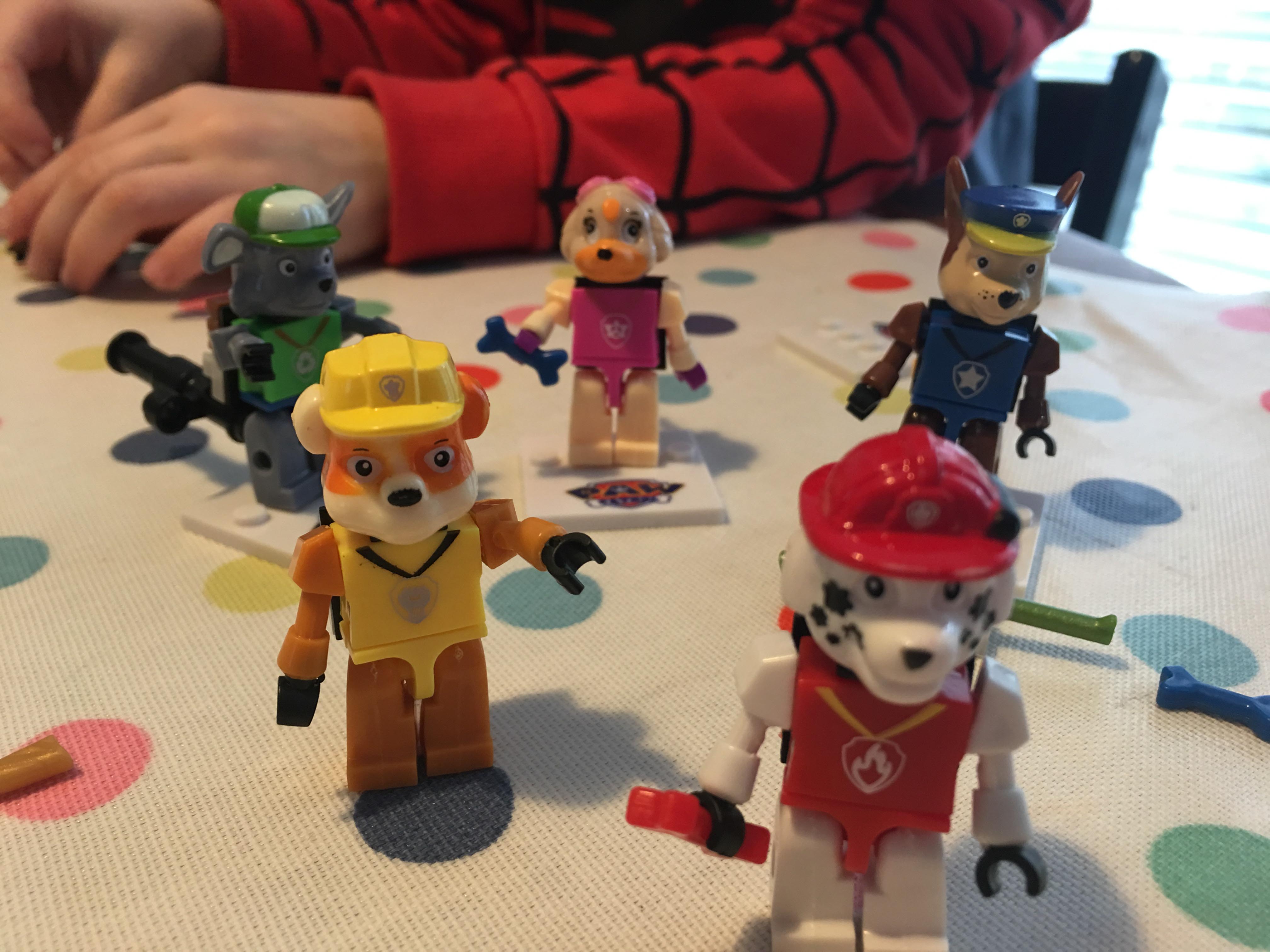 Lego Paw Patrol figures - Treading on Lego